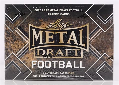 2022 leaf metal draft football jumbo box|2022 leaf metal football checklist.